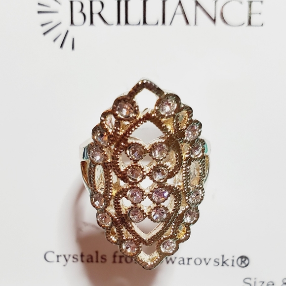 BRILLIANCE RING w/SWAROVSKI CRYSTALS - Picture 2 of 4